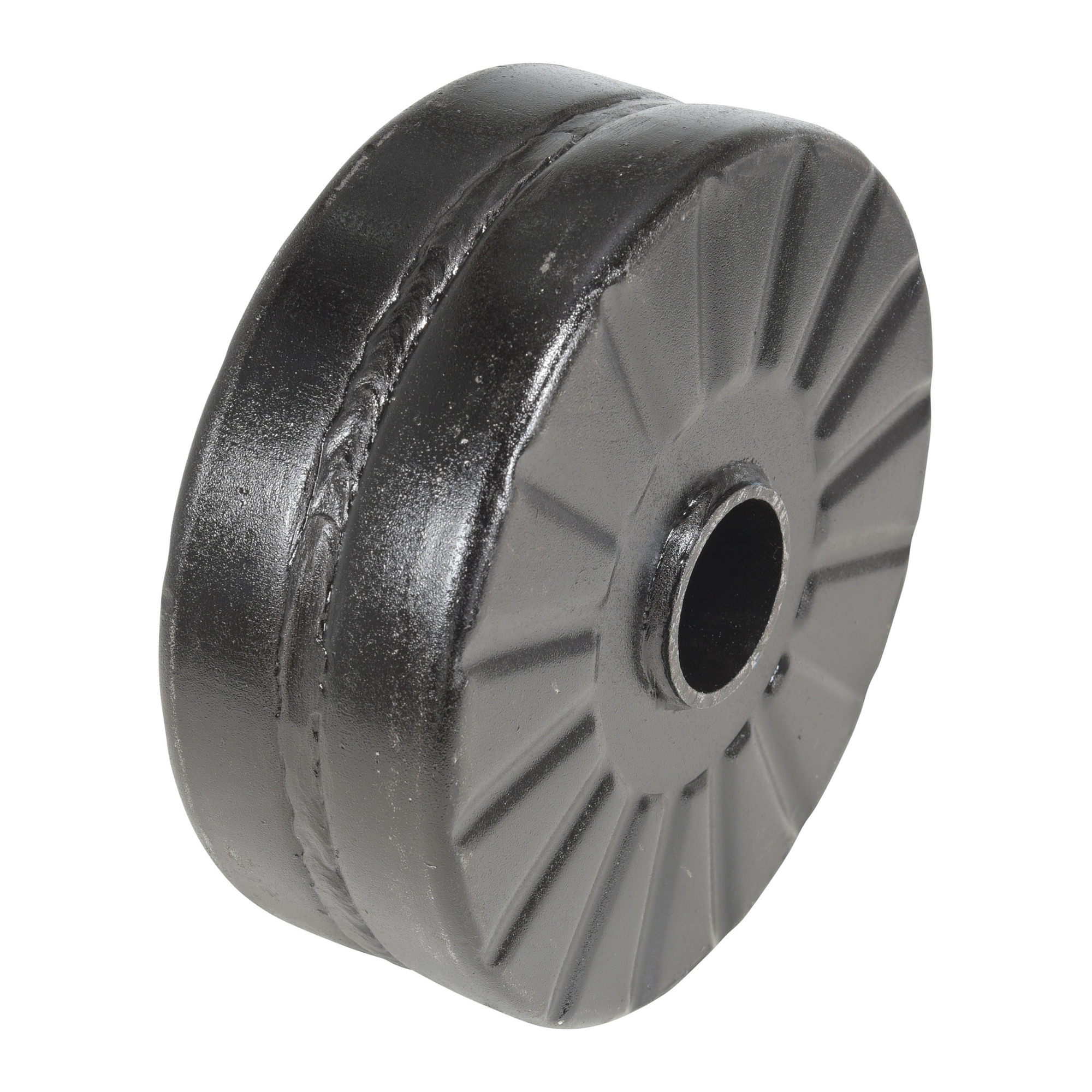 Vestil Semi-Steel Wheel - 8in. x 3in., Silver, Abrasion and Impact Resistant, Model# WHL-MA-8X3